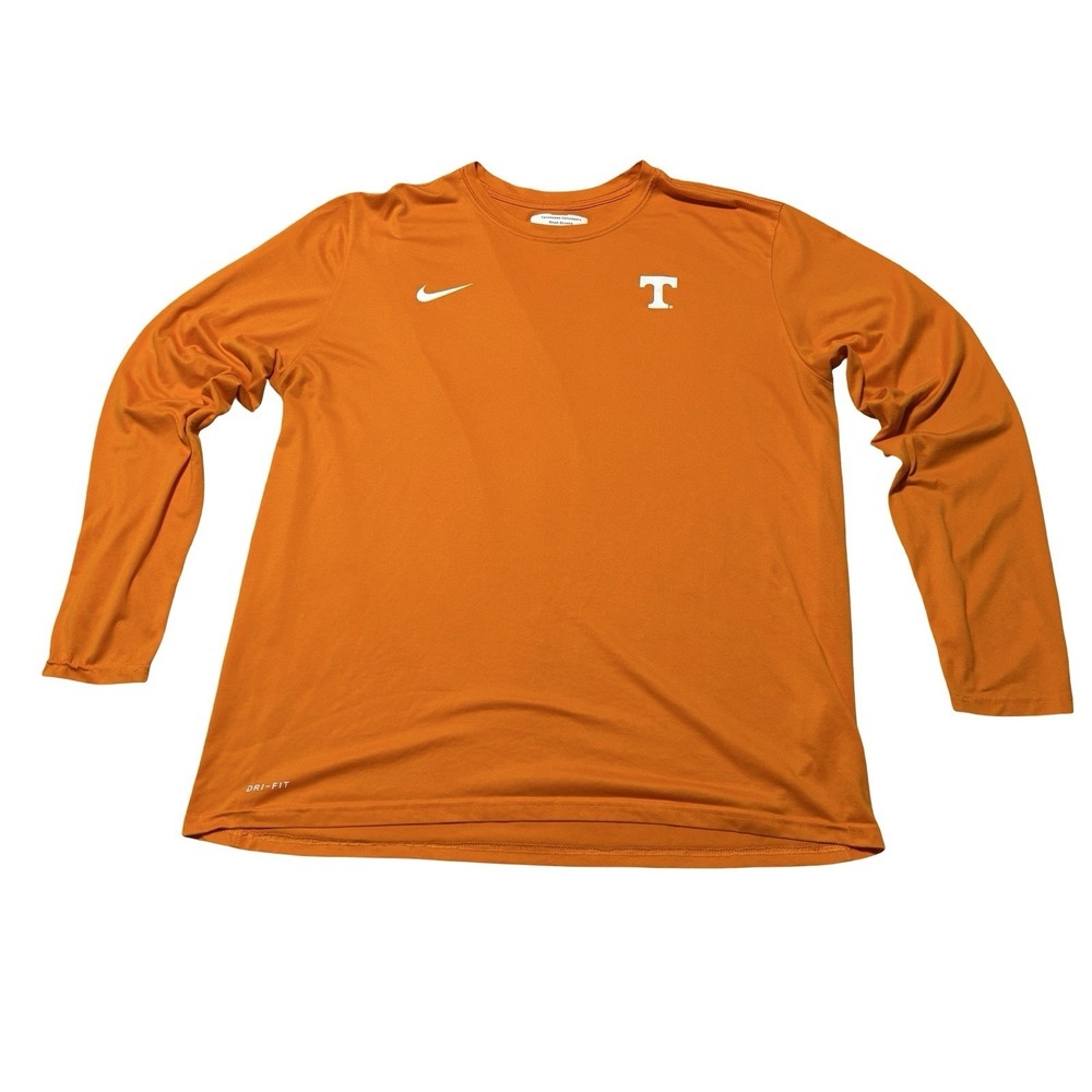 Nike Tennessee Volunteers Team Issue Men's Long Sleeve Shirt Size XXL 24.5 x 30